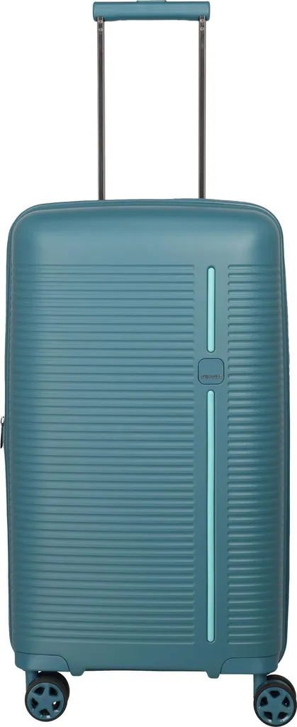 Trolley Roomer 4W Trunk Aqua 66cm avec 4 Roues Silencieuses 360°