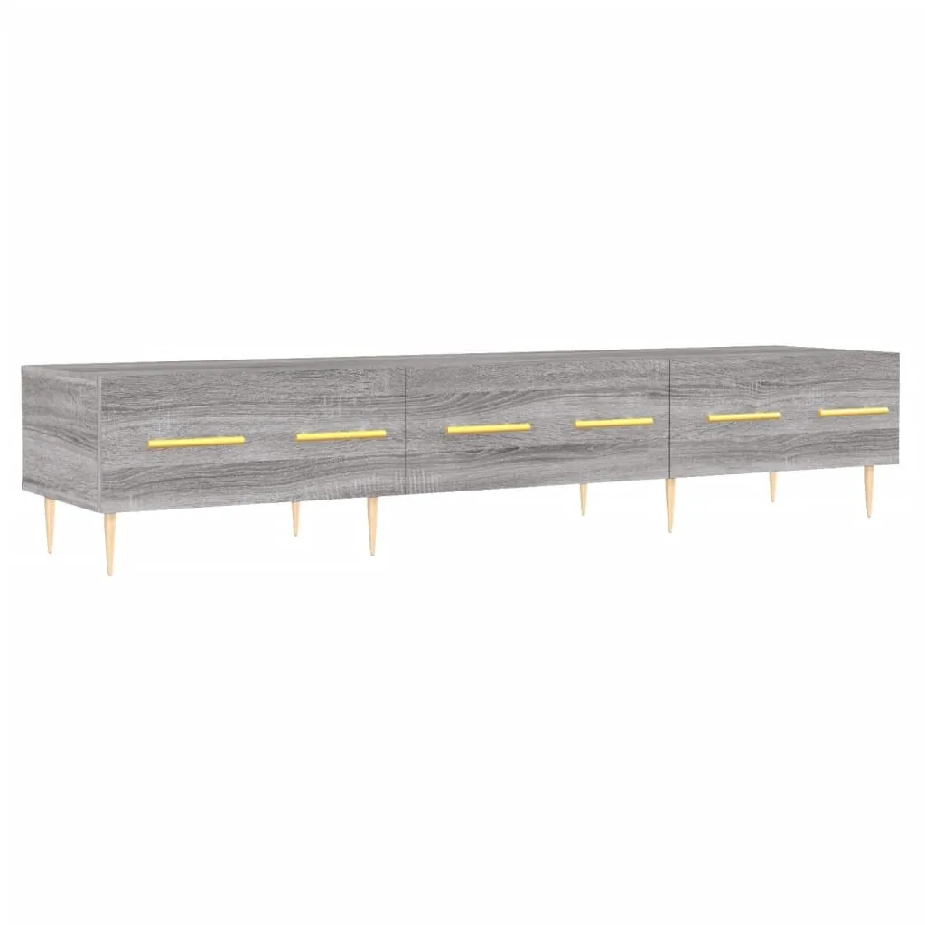 Meuble TV 150 cm Gris Sonoma : la solution pour un salon ordonné