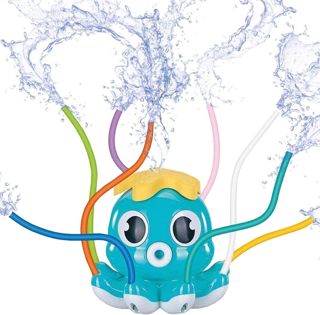 Wasserspielzeug für Kinder, Oktopus Wassersprinkler Wasserspiel Sprinkler für Kinder Outdoor Garten Spiele Gartenspielzeug