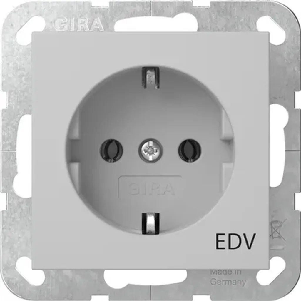 Prise SCHUKO Gira Système informatique 55 Gris mat 4458015 haute qualité