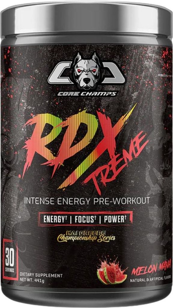 Core Champs by Kai Greene | RDX Extreme | Intense Energy Pre-Workout Watermelon