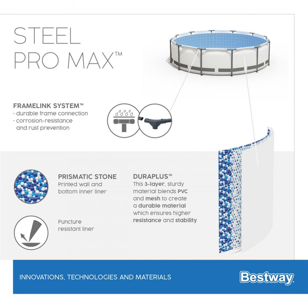 Bestway Steel Pro MAX Swimmingpool-Set 305x76 cm Produktbild 17