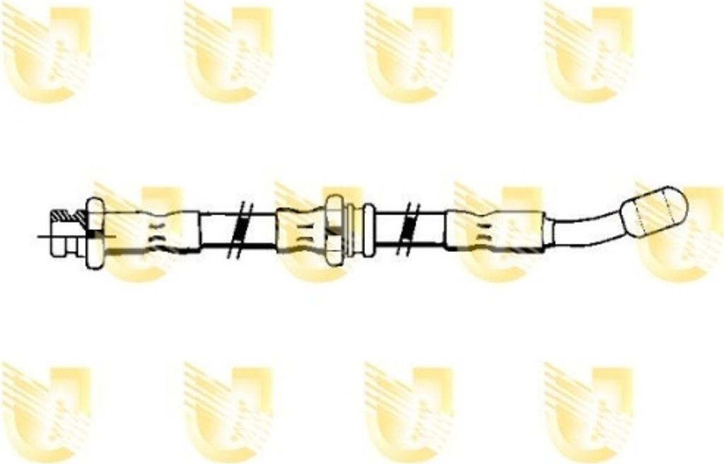 1 Bremsschlauch UNIGOM 377141 für NISSAN, Vorderachse beidseitig