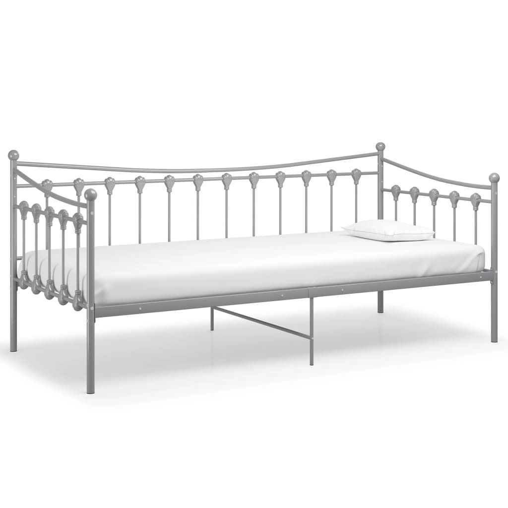 Divano letto Struttura letto in metallo grigio 90x200 cm Immagine del prodotto 