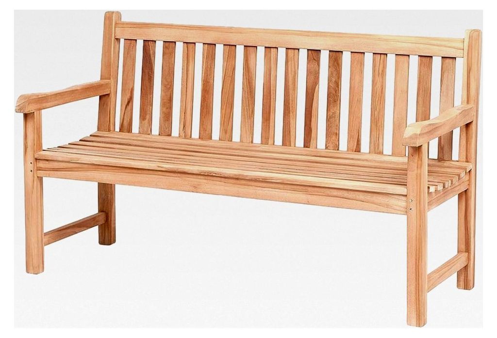 Teak Sitzbank ca. L150cm Gartenbank Holzbank Parkbank