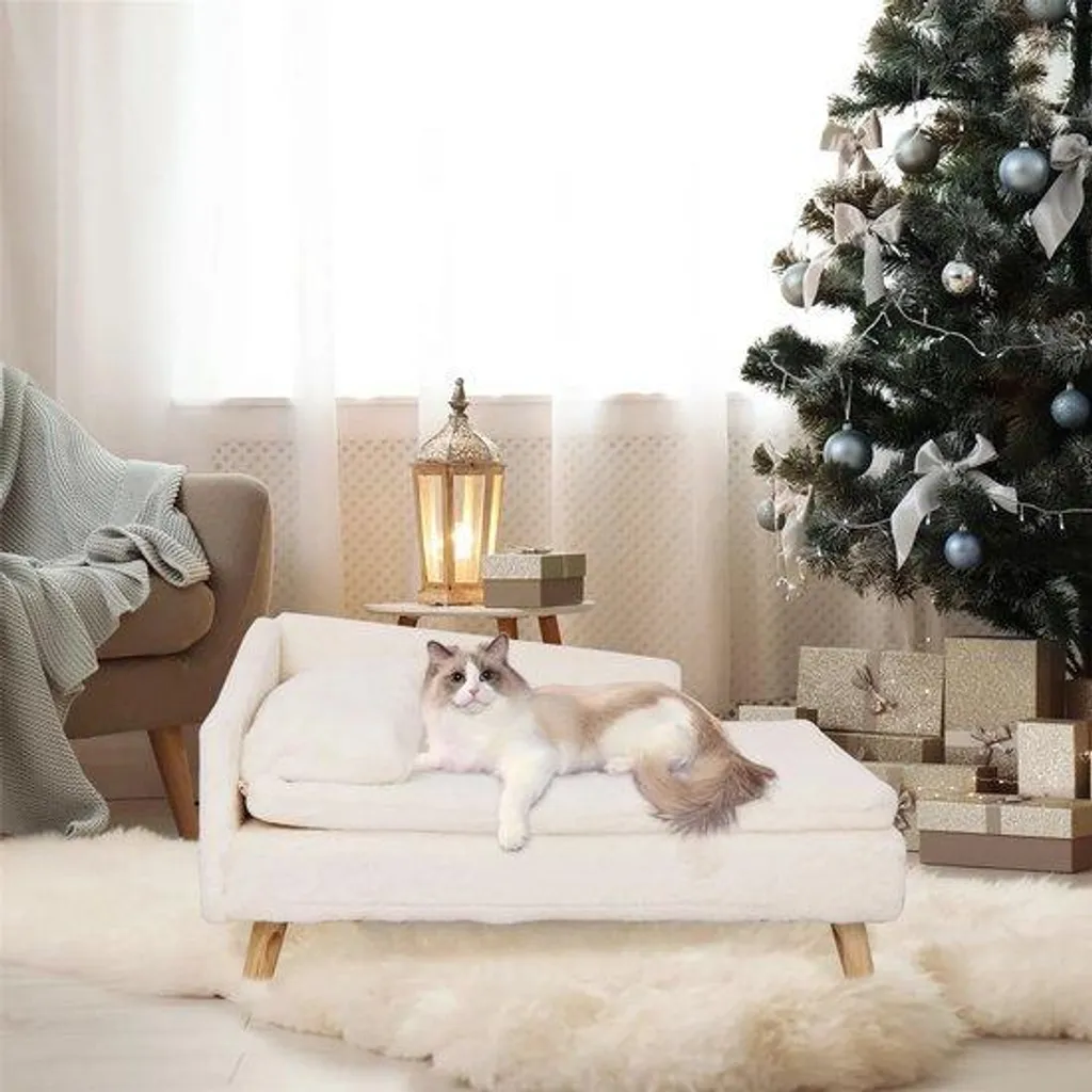 Lit pour chien extérieur et intérieur imperméable avec rembourrage XL