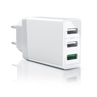 Aplic USB-Ladegerät 3000 mA, 3-Port Netzteil, Quick Charge 3.0, 2x USB Port + 1x QC 3.0 Port