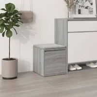 vidaXL Szuflada Sonoma Szara 40,5x40x40 cm Materiał drewnopochodny