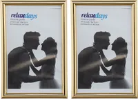 relaxdays Bilderrahmen 2er Set 10 x 15 cm