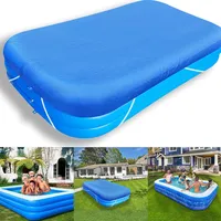 Poolabdeckung Rechteckig 3.4×2.3M Pool Abdeckung Wasserdichte Poolabdeckplane Für Rahmen Pool Und Aufblasbaren Pool