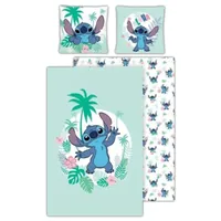 Disney Stitch Blau Kinder Mikrofaser Bettwäsche 2tlg. Set 135-140x200 65x65
