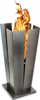 KADAX Gartenkamin für Kamingrill Stahl 100cm