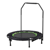 Tunturi Erwachsene klappbares Fitness Trampolin Ø 104cm mit Stange und Randabdeckung / Jumping fitness trampolin / Rebounder