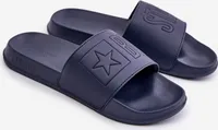 Lekkie Klapki Męskie Z Logo Big Star OO174031 Granatowe 41