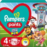 PAMPERS WB Paw Patrol Windeln Pampers Größe 4 9-15kg 72 Stk.