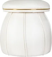 Hocker Alexi 120 Elfenbein / Gold