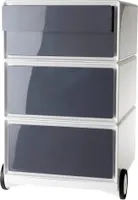 PAPERFLOW mobilny kontenerek easyBox 4 szuflady biały / antracyt