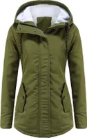Damen Winterjacke Winterjacke Baumwolljacke Warme, verdickte Reißverschlusstaschenjacke (S-5XL)