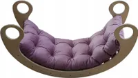 Dekokissen für Kinderwippe Velour Rosa 105 x 40 x 8 cm, Ein Kissen für eine Schaukel Montessori, Liegestuhlkissen