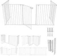Yakimz Kaminschutzgitter Kamingitter 310 x 75 cm  Baby Kinderschutzgitter Absperrgitter Schutzgitter Ofenschutzgitter Laufstall Türschutzgitter weiß
