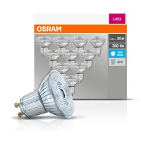 Osram LED žárovka BASE CLASSIC, PAR16, GU10, EEK: F, 4,3 W, 470 lm, 4000 K, 10 Stück