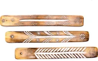 Räucherstäbchenhalter handgefertigt, 3er Set aus Holz