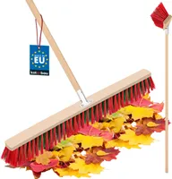 KOTARBAU® Pouliční koště 800 mm s násadou Průmyslové koště Zahradní koště Sálové koště Velké koště na zametání silnic Chodníky