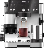 Ninja Luxe Essential ES501EU 2-in-1-Kaffeemaschine mit Mahlwerk und Aufschäumer für Latte