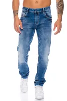 Cipo & Baxx Herren Slim Fit Jeans BJ319 Blau, W38/L34