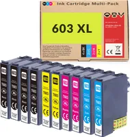 10er Set Tintenpatronen kompatibel Epson XP-2100 XP-3100 WF-2830 – ersetzt 603XL – 4x Schwarz, 6x Farbe
