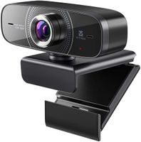 Vitade Webcam 1080P mit Mikrofon 30fps HD PC Kamera,826M USB 2.0 WebCam mit 110°Weitwinkel Lichtkorrektur