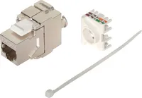 8x Keystone Cat.6A , Jack Modul RJ45 10 GBit/s 500MHz werkzeuglos