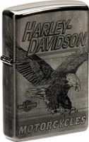 Zippo Feuerzeug Harley-Davidson Eagle High Polish Black