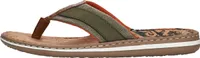 Rieker Herren Pantolette Zehentrenner Zehensteg 21095, Größe:42 EU, Farbe:Grün