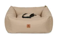 Animood Hundeautositz Julian cappucino S Hundesitz Tierautositz 58x53x20 cm