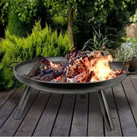 Feuerschale 59cm Gartenfeuer Feuerstelle Feuerkorb Grillschale Pflanzschale