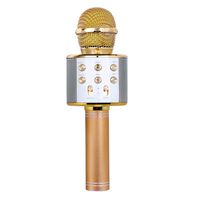 drahtloses Karaoke-Mikrofon BT-Mikrofon Karaoke-Lautsprecher KTV Music Player Singrekorder Handmikrofon Gold