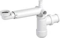 PREVEX Preloc Sifon für Waschbecken / Badezimmer, platzsparender Universal-Siphon | aus recyceltem Kunststoff