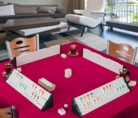 Lux Rummy Set VIP Okey 106 melamínové kamene vysokej kvality TAKIMI béžová