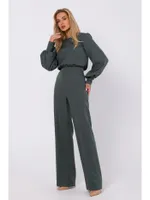 Damen Leichter Sommer Jumpsuit Fashion Halbarm Overall Hosenanzug