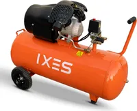 IXES IX-AC120TZ Kompressor 10 bar Arbeitsdruck I 100 Liter Kessel | 3PS | 412L/min | Doppelzylinder | ölgeschmiert