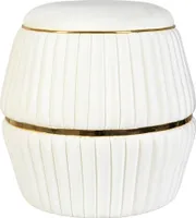 Hocker Doric 200 Elfenbein / Gold