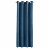 Vorhang Verdunklungsgardine mit Ösen 140x250 cm dunkelblau