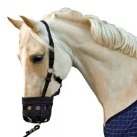 HKM Fresshemmer mit Halfter, Farbe:9100 schwarz, Größe:Warmblut
