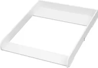 WOLTU Wickelaufsatz, für Wickelkommode, mit Metallschnallen, 70x10x80 cm, Weiß