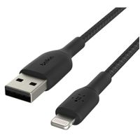 Belkin Lightning Lade/Sync Kabel 1m, ummantelt, mfi zert, schwarz