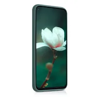 kwmobile Hülle kompatibel mit Huawei P40 Lite Hülle - weiches TPU Silikon Case - Cover geeignet für kabelloses Laden - Blaugrün