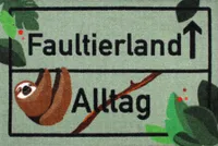 Faultierland Fußmatte 40 x 60  cm