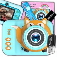 Aparat cyfrowy fotograficzny dla dzieci 40Mpx kamera zabawka gry + karta 32 GB