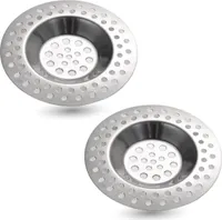2er Universal Abflusssieb Dusche Badewanne Spülbecke rostfrei Haarsieb